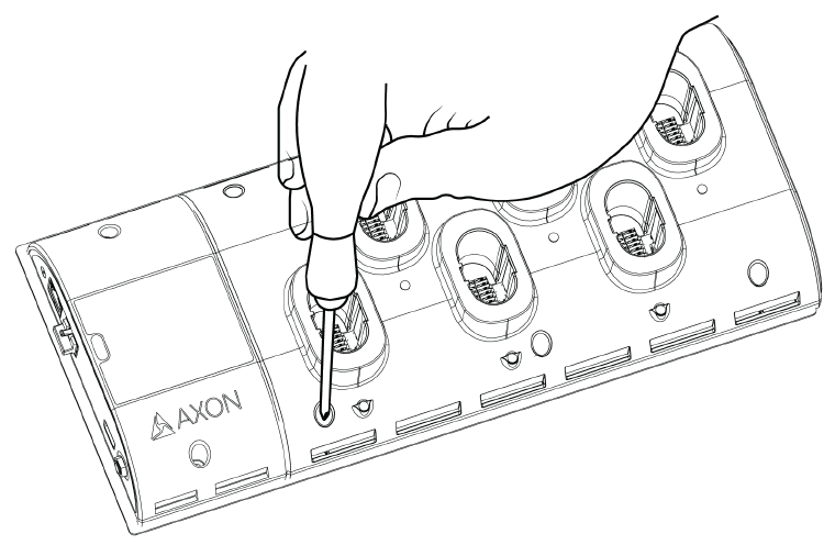 Attaching the TASER 7 Dock Desk Plate