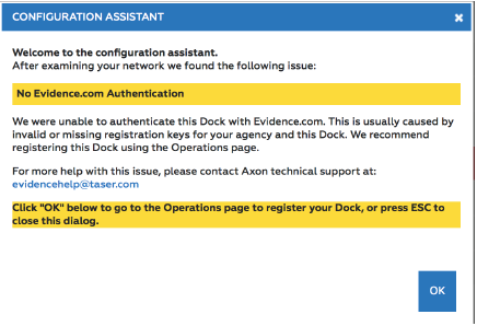 Registering a TASER 7 Dock