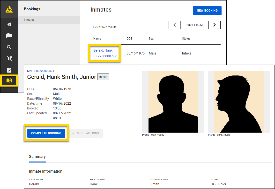 Submit a Booking Axon Records