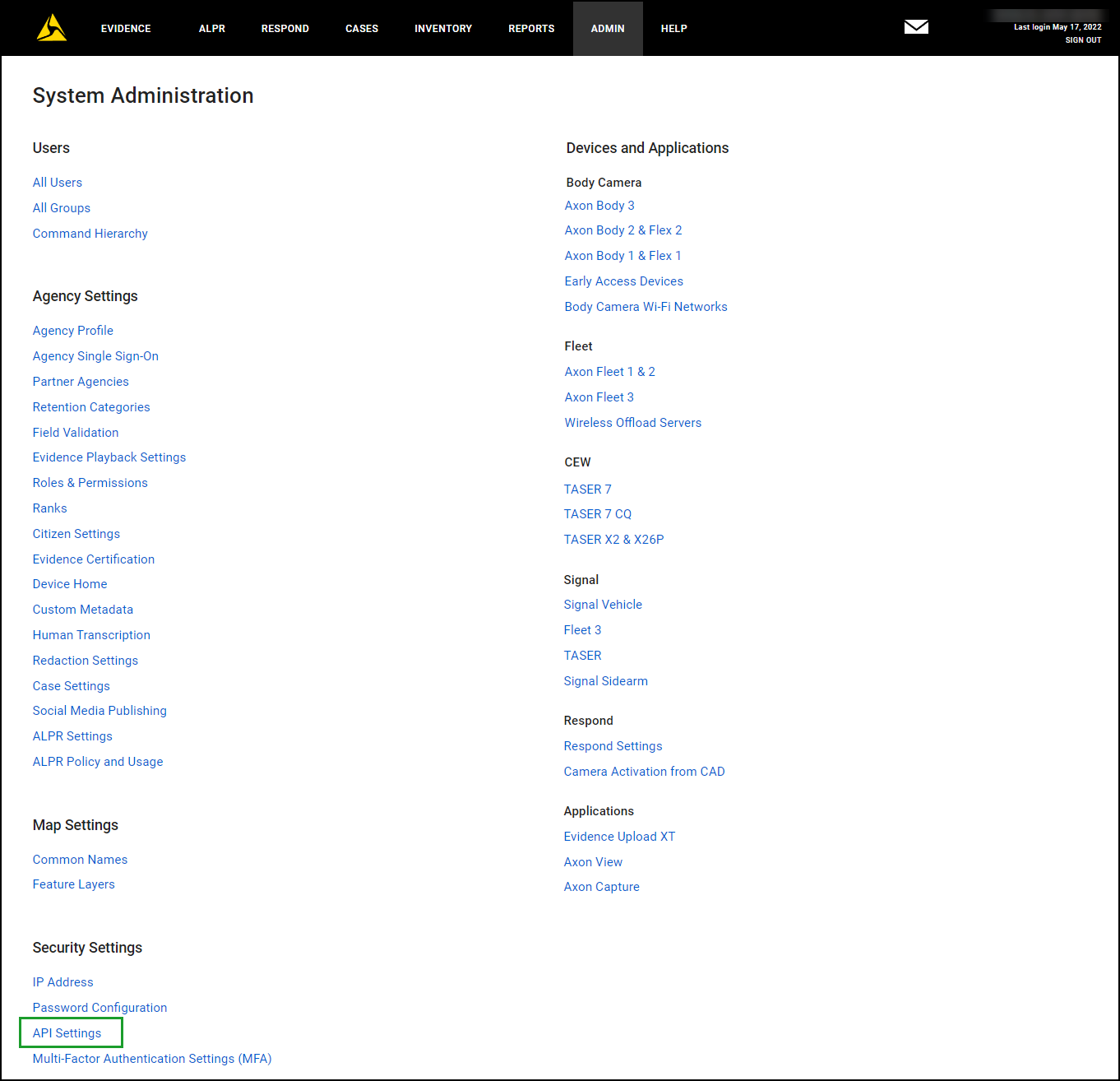 Viewing Respond Metadata in RapidSOS