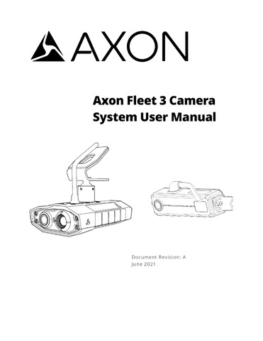 Axon Fleet 3 Setup, User Manual, Troubleshooting